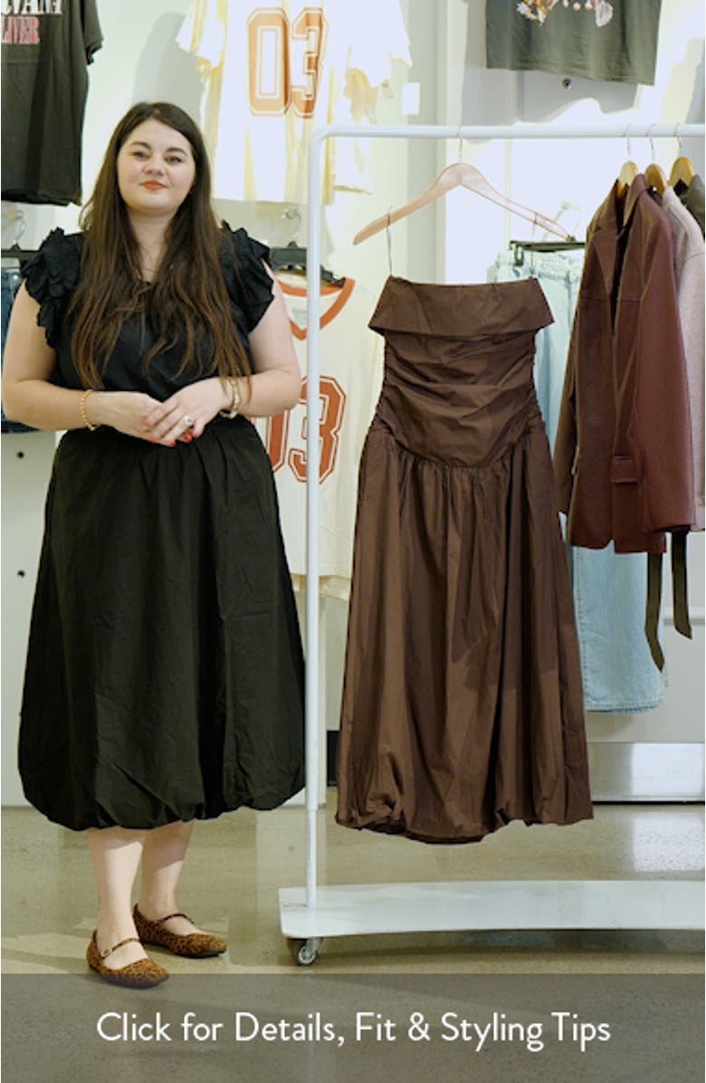 Freya Strapless Dress, sales video thumbnail