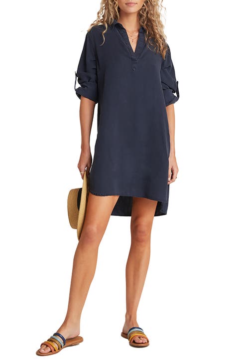 Blue fashion t shirt dress