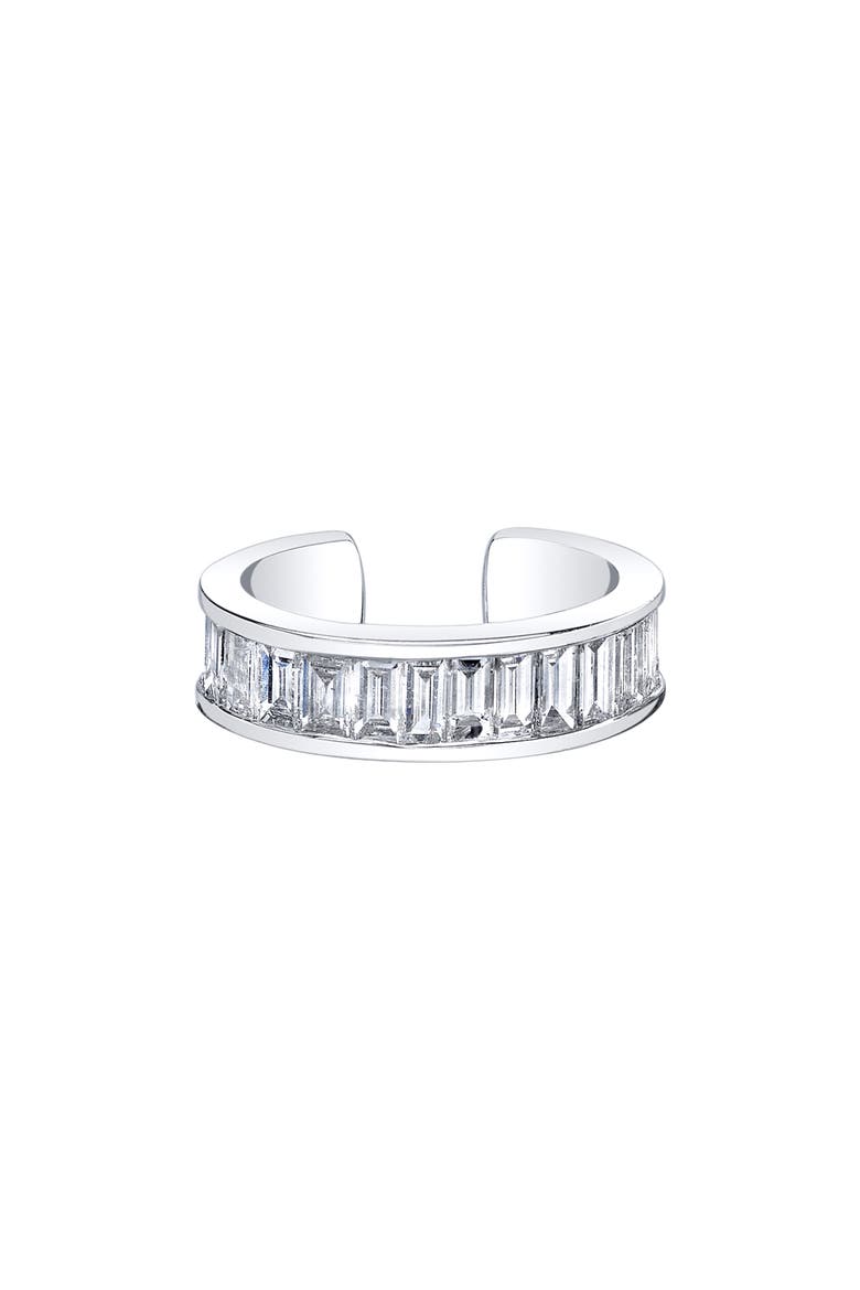 Hannah 18k Gold Diamond Ear Cuff, Main, color, 18K WHITE GOLD