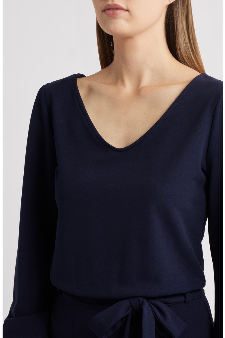 Aileen Long Sleeve Jumpsuit, Alternate, color, NAVY