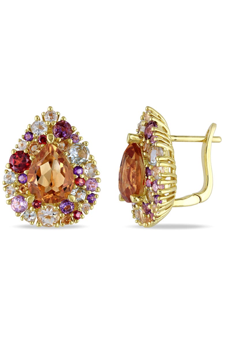 Julianna B. Multi Gemstone Teardrop Stud Earrings, Main, color, Citrine