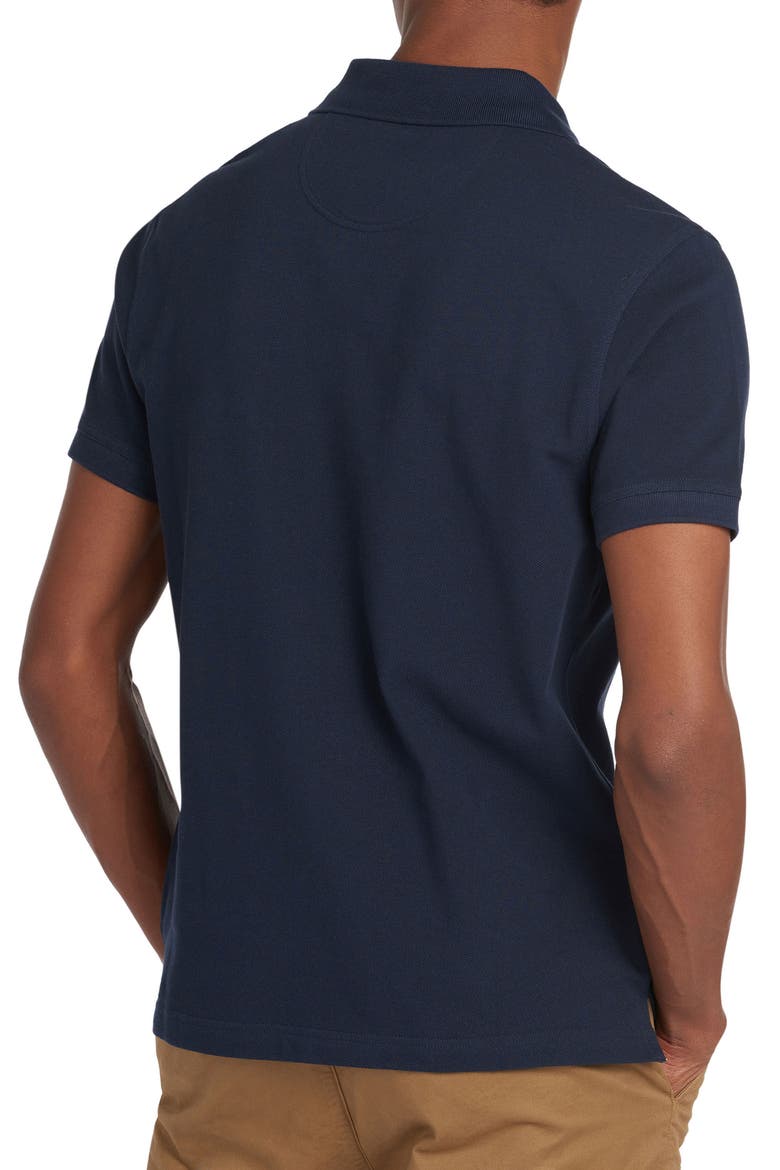 Regular Fit Tartan Piqué Polo, Alternate, color, NEW NAVY