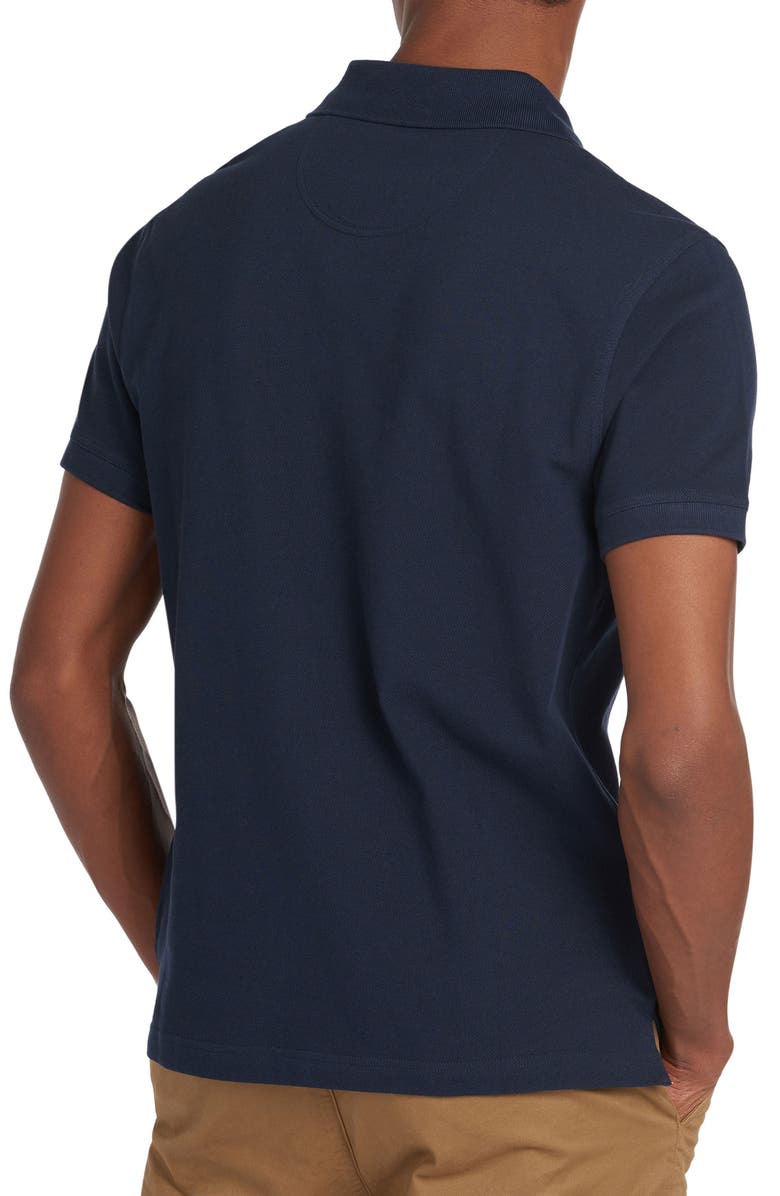 Barbour Regular Fit Tartan Piqué Polo, Alternate, color, New Navy
