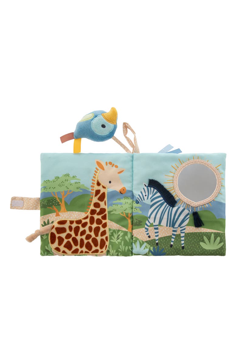 Stephen Joseph Soft Fabric Book with Squeak Toy, Alternate, color, Wild
