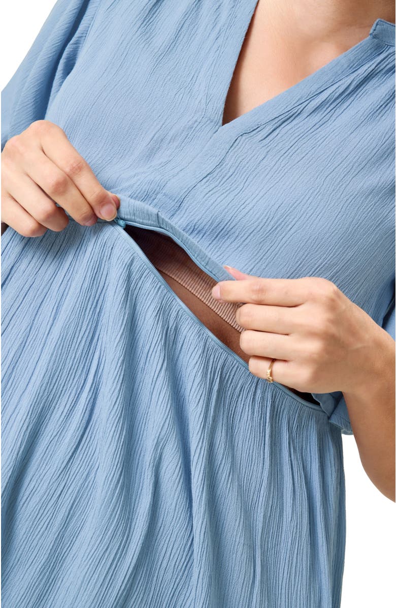 Kindred Bravely Marlowe Nursing Mini Dress, Alternate, color, Vintage Blue