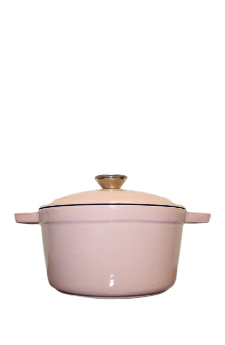 BergHOFF Neo Pink Cast Iron 5 qt. Oval Covered Casserole, Main, color, Pink