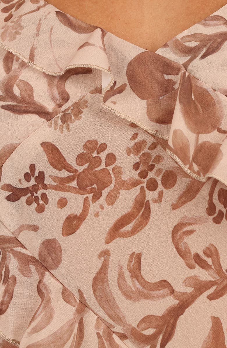 Petal & Pup Gabrielle Floral Ruffle Semisheer Camisole, Alternate, color, 