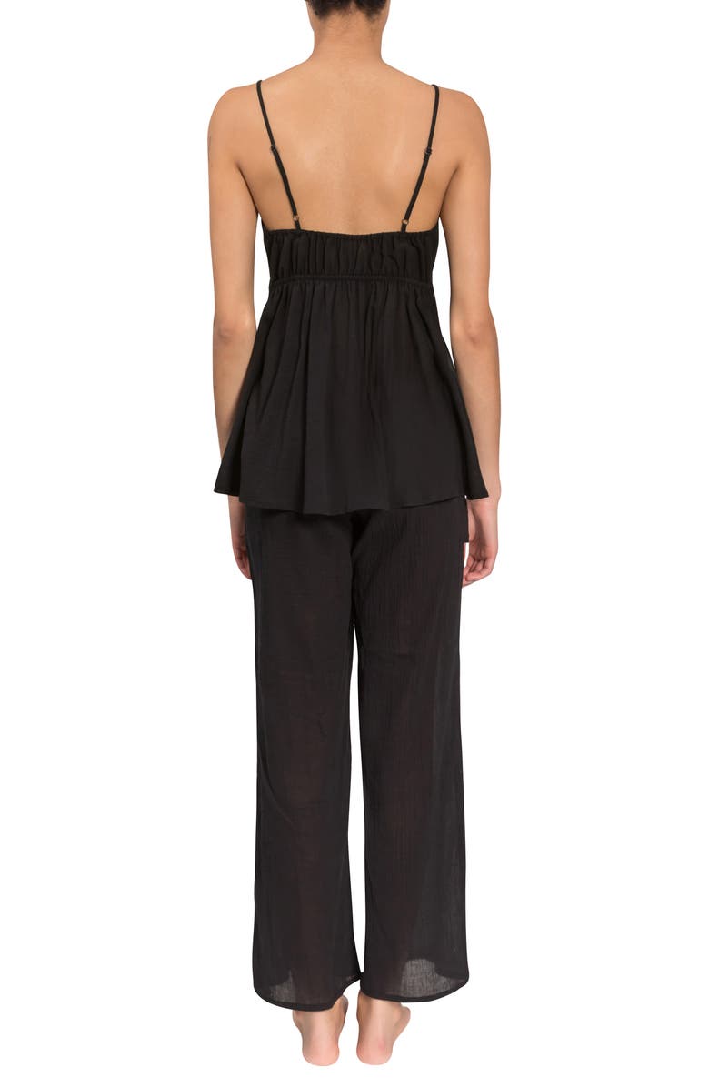 Everyday Ritual Lily Simone Pajamas, Alternate, color, Black