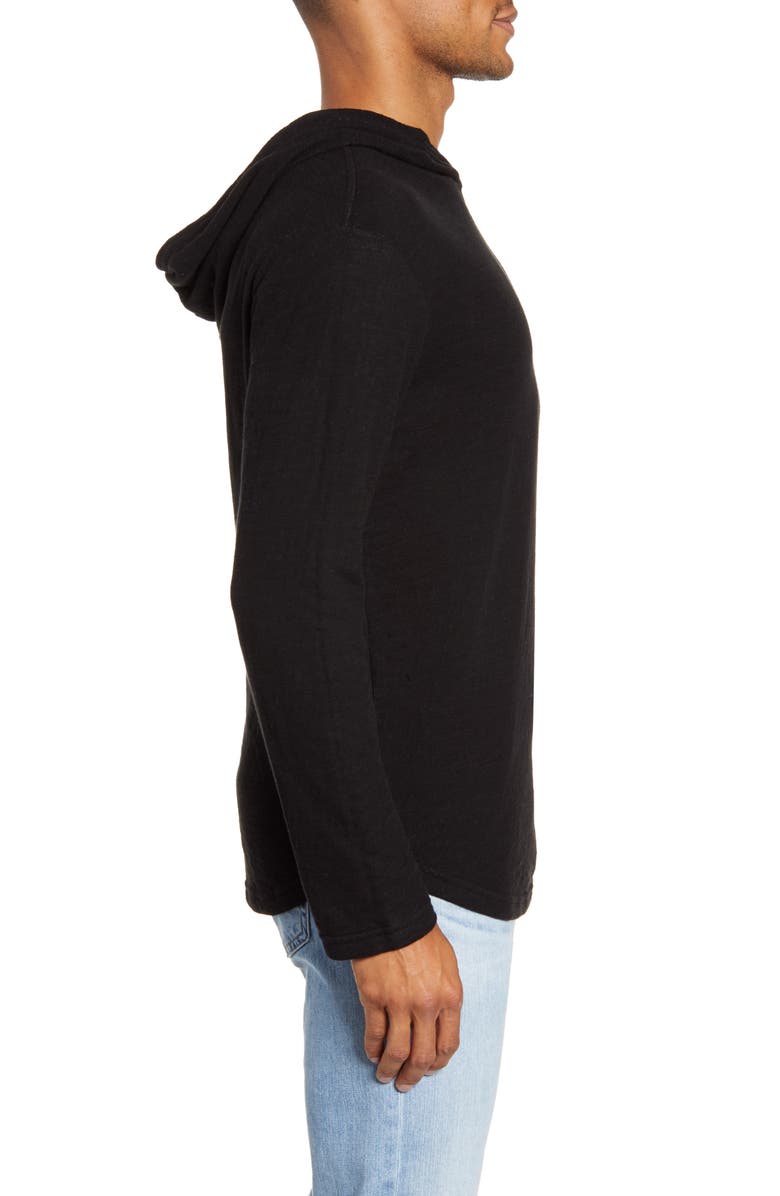 Goodlife Double Layer Scallop Hoodie, Alternate, color, 