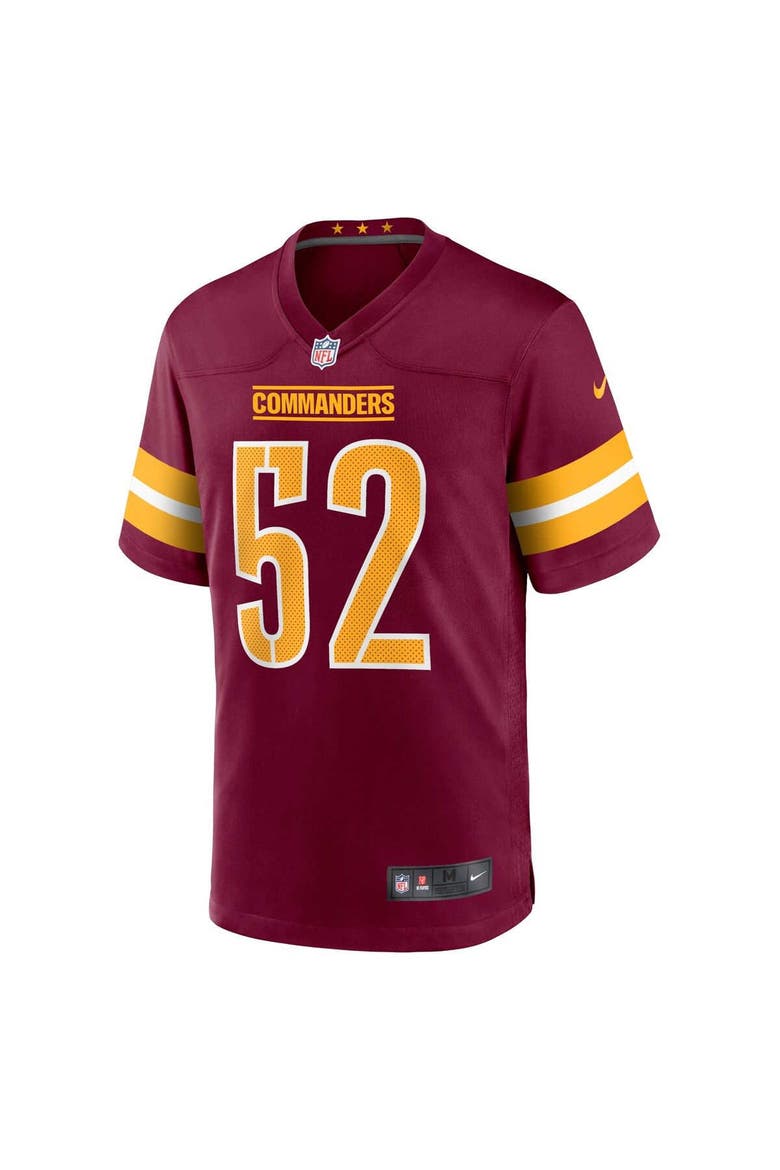Men's Nike Jamin Davis Burgundy Washington Commanders Game Jersey, Alternate, color, Burgundy