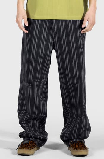 PLEASURES Stripe Formula Baggy Wide Leg Jeans | Nordstrom