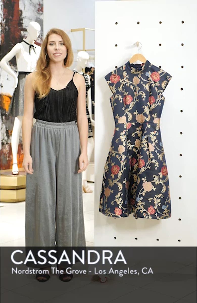 Floral Print Party Dress, sales video thumbnail