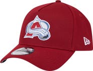 New Era Men's New Era  Burgundy Colorado Avalanche Core A-Frame 9FORTY Adjustable Hat