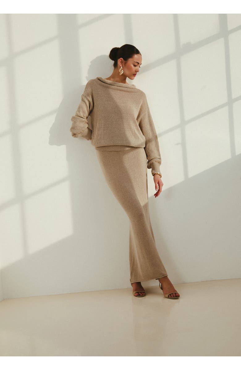 SER.O.YA Kora Knit Maxi Skirt, Alternate, color, 