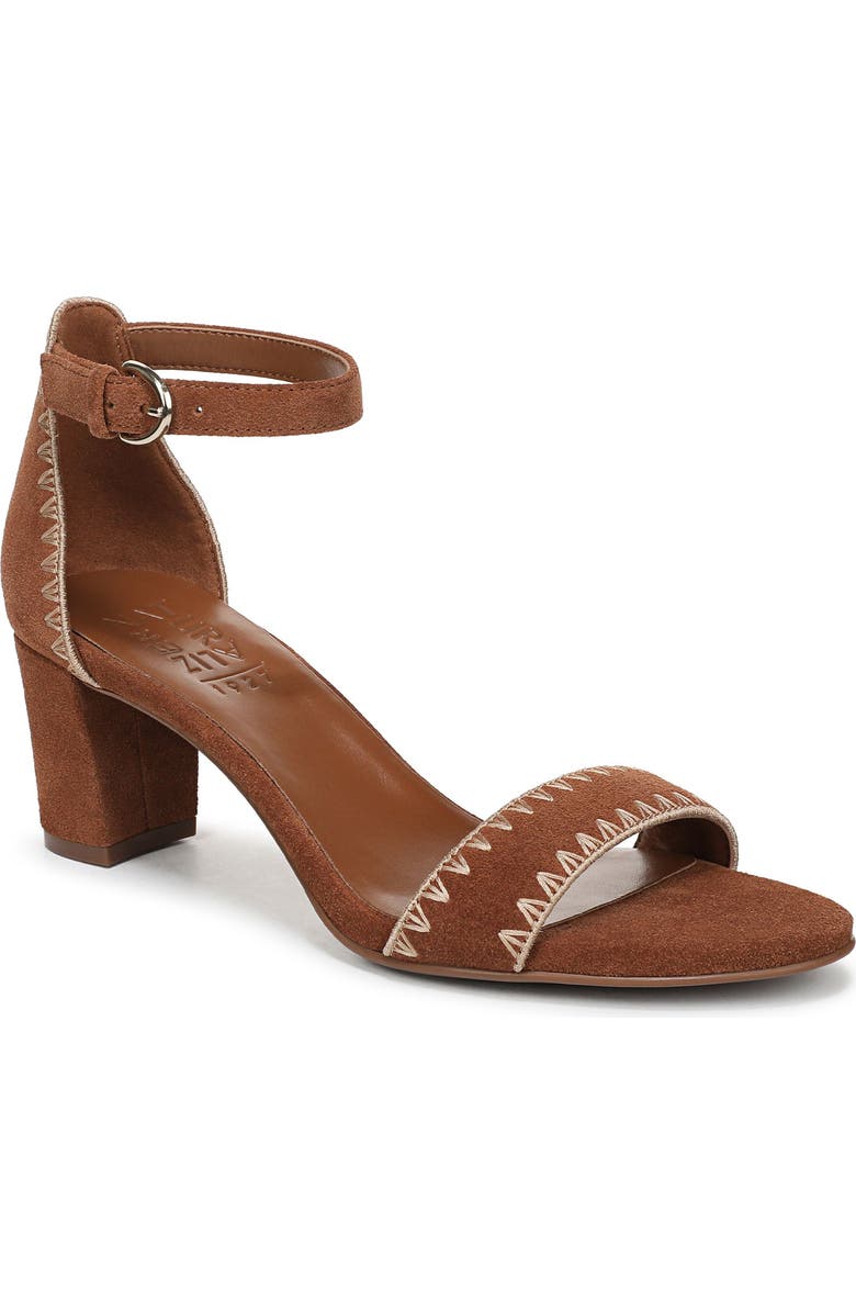 Naturalizer Vera Ankle Strap Sandal, Main, color, Walnut Wake