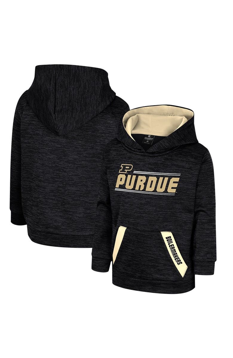 COLOSSEUM Toddler Colosseum Black Purdue Boilermakers Live Hardcore Pullover Hoodie, Main, color,