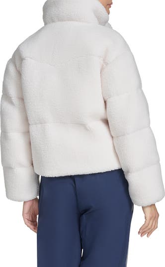 Western Faux Shearling Puffer Jacket