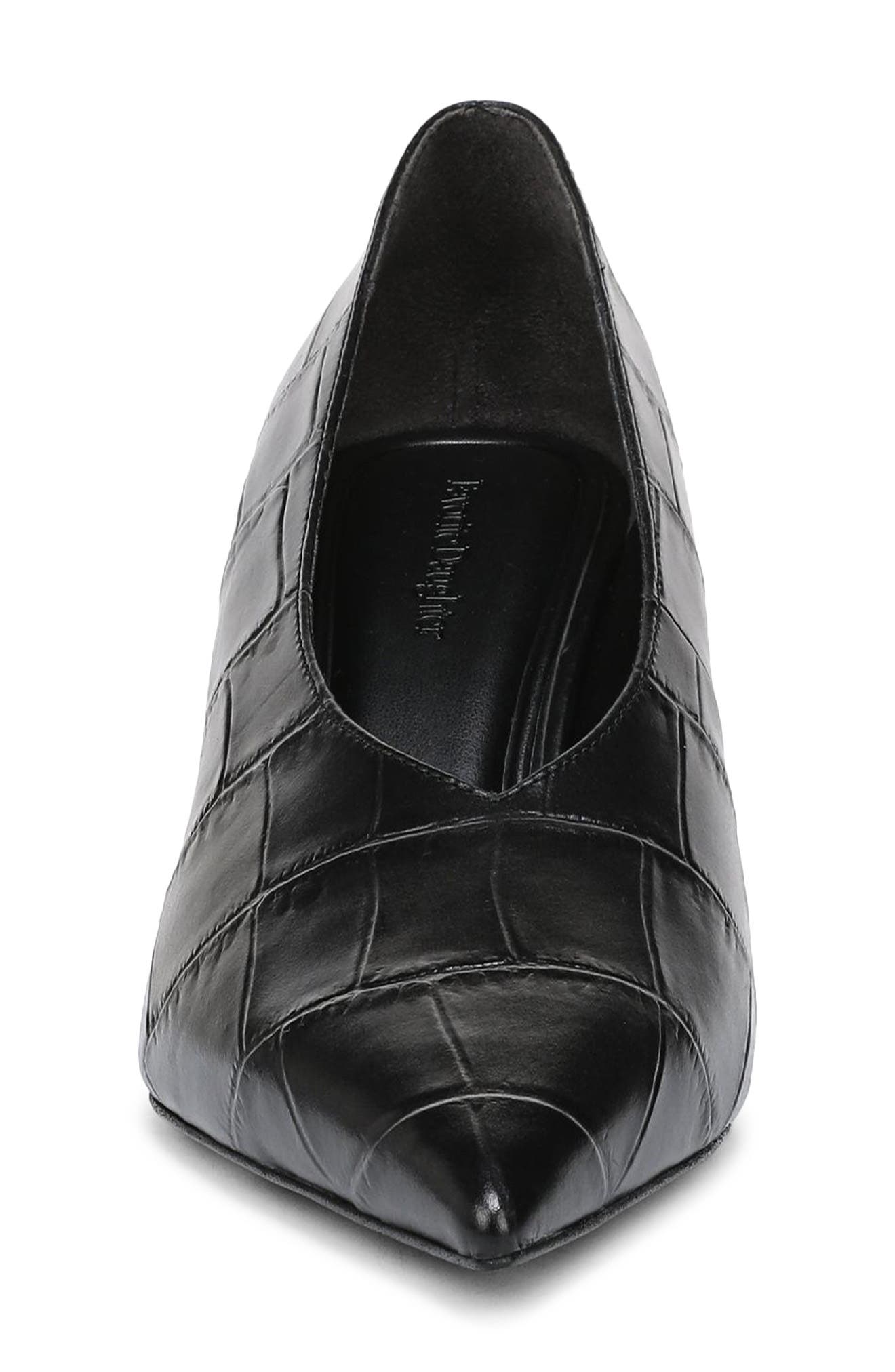 Favorite Daughter Kenna Pointed Toe Pump, Alternate, color, Black Croc