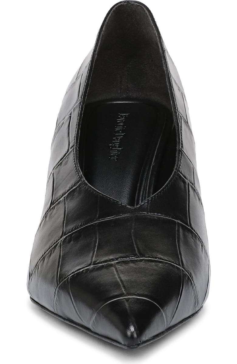 Favorite Daughter Kenna Pointed Toe Pump, Alternate, color, Black Croc