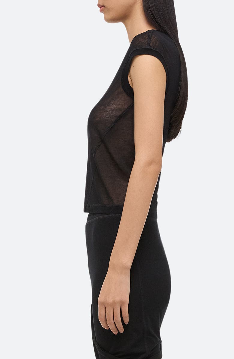 Helmut Lang Twisted Crew Sheer T-Shirt, Alternate, color,