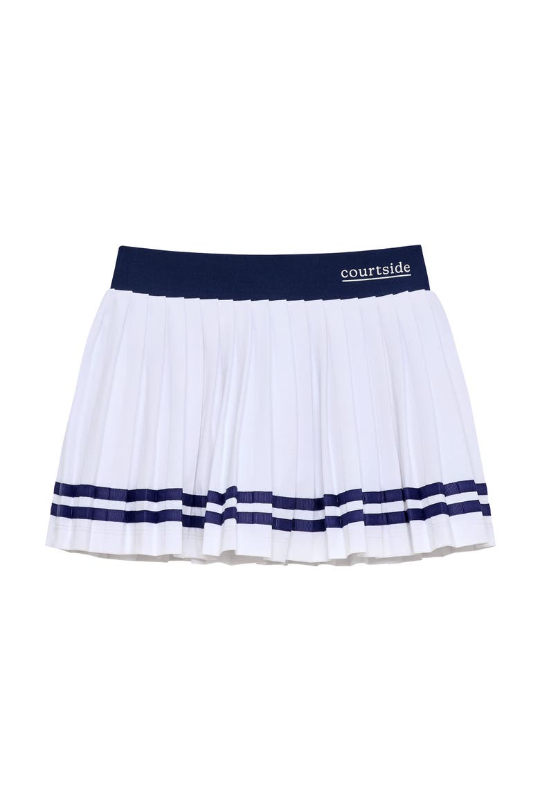 Pleated Skort, Main, color, White
