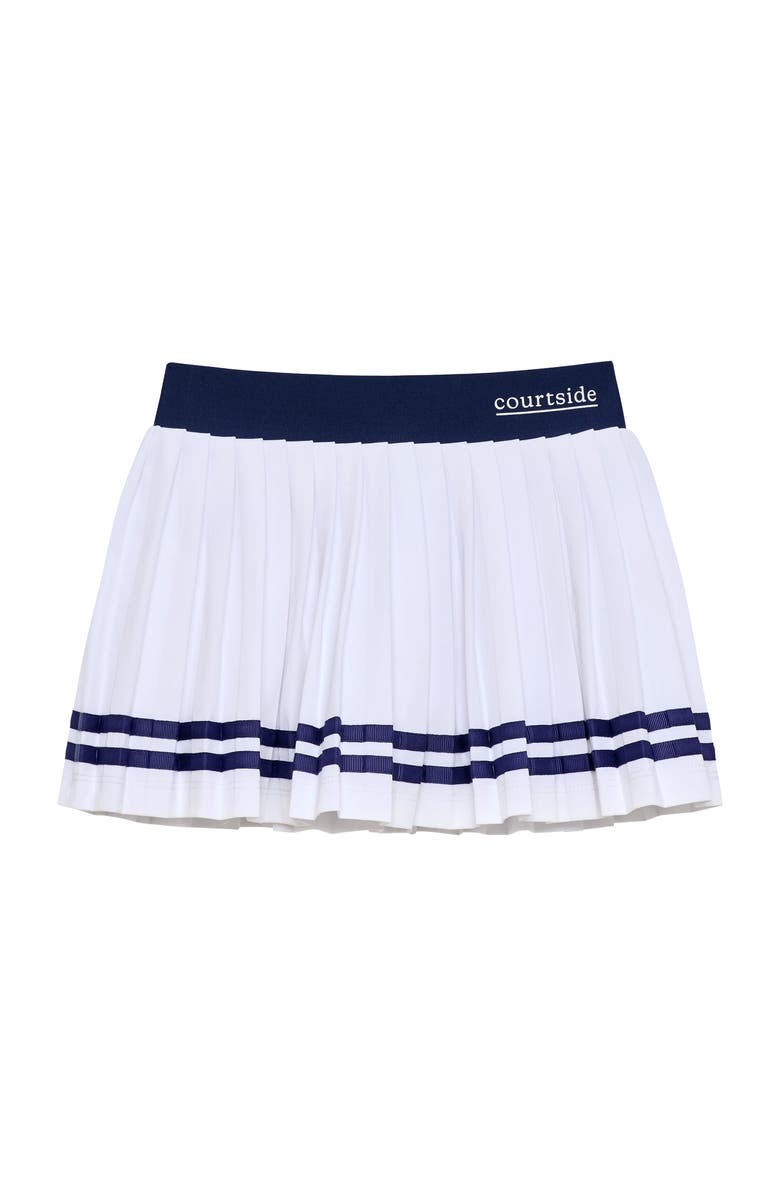 Courtside Kids Pleated Skort, Main, color, White