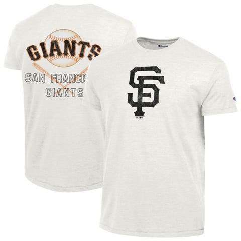 Men's Champion Heather White San Francisco Giants Tri-Blend T-Shirt