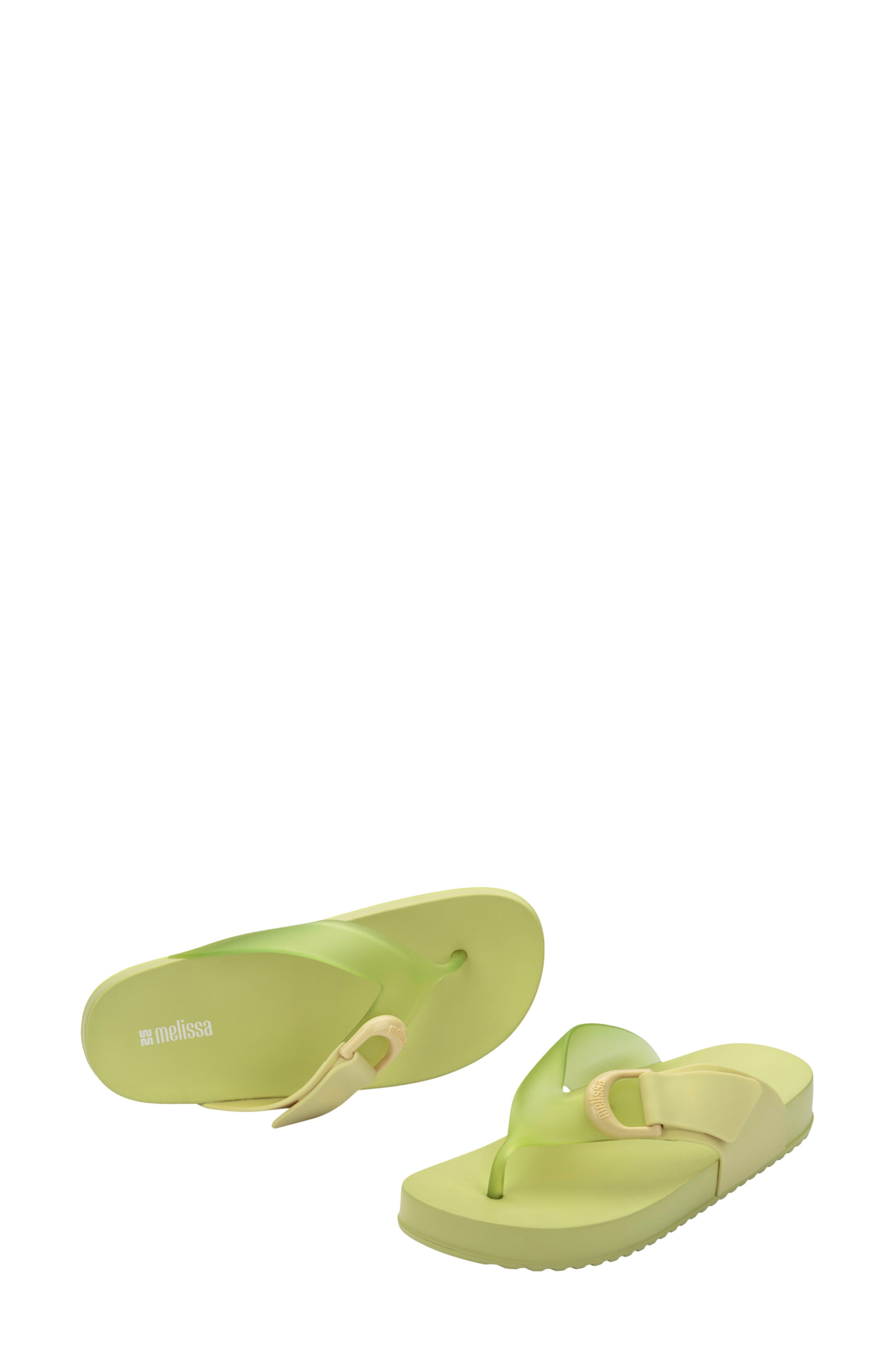 Cozy Water Resistant Platform Flip Flop, Alternate, color, GREEN