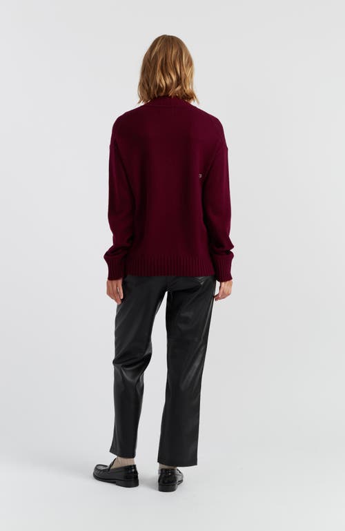 Chinti & Parker Wool-cashmere Tea Time Snoopy Sweater In Red