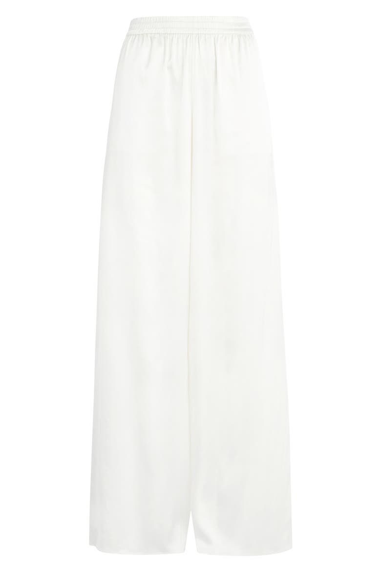 Tribeca Wide Leg Satin Pants, Alternate, color, IVORY