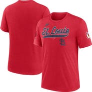 Nike Men's Nike Heather Red St. Louis Cardinals Cooperstown Collection Eras Tri-Blend T-Shirt