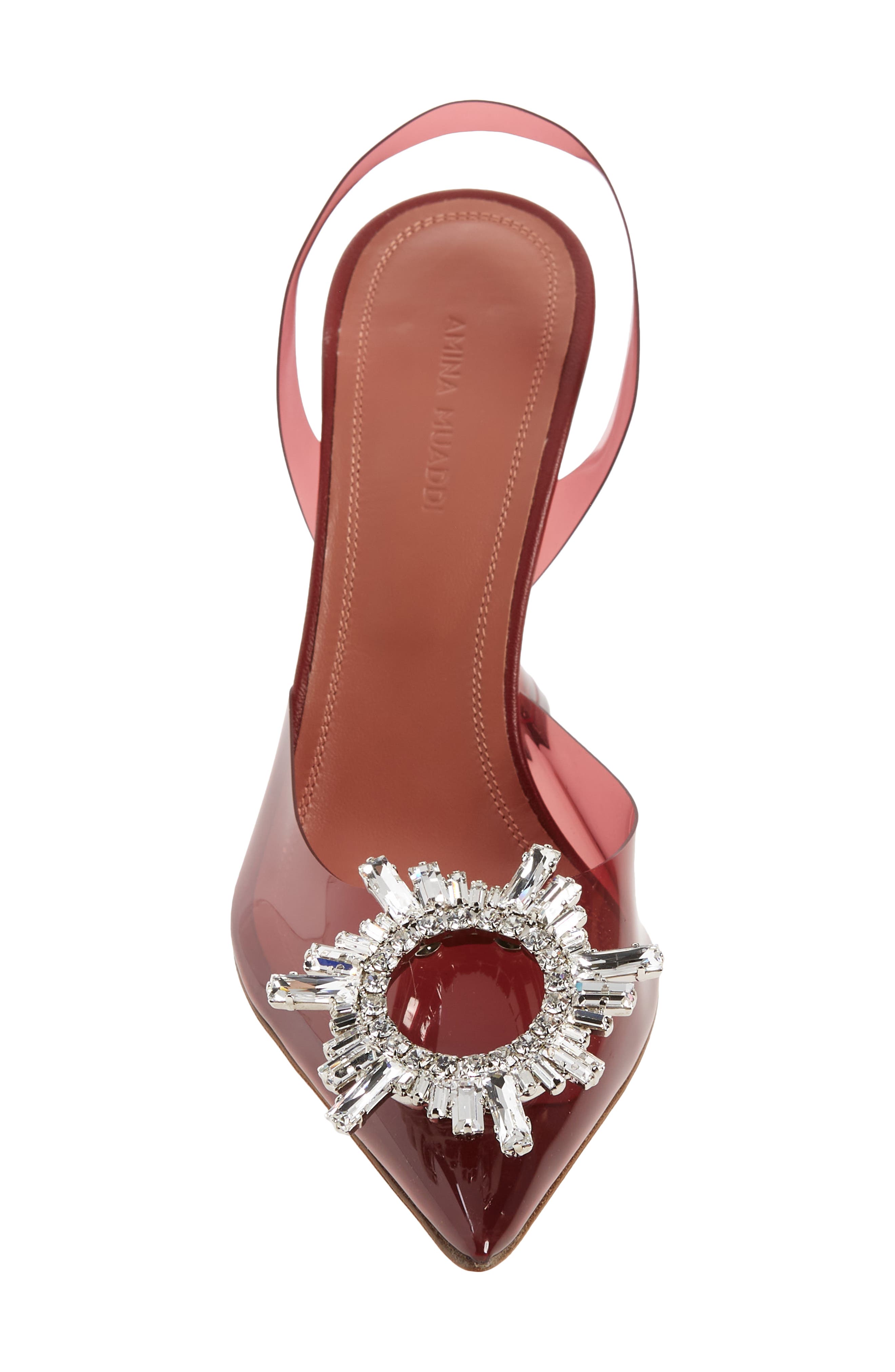 Begum Glass Pointed Toe Slingback Pump, Alternate, color, BORDEAUX
