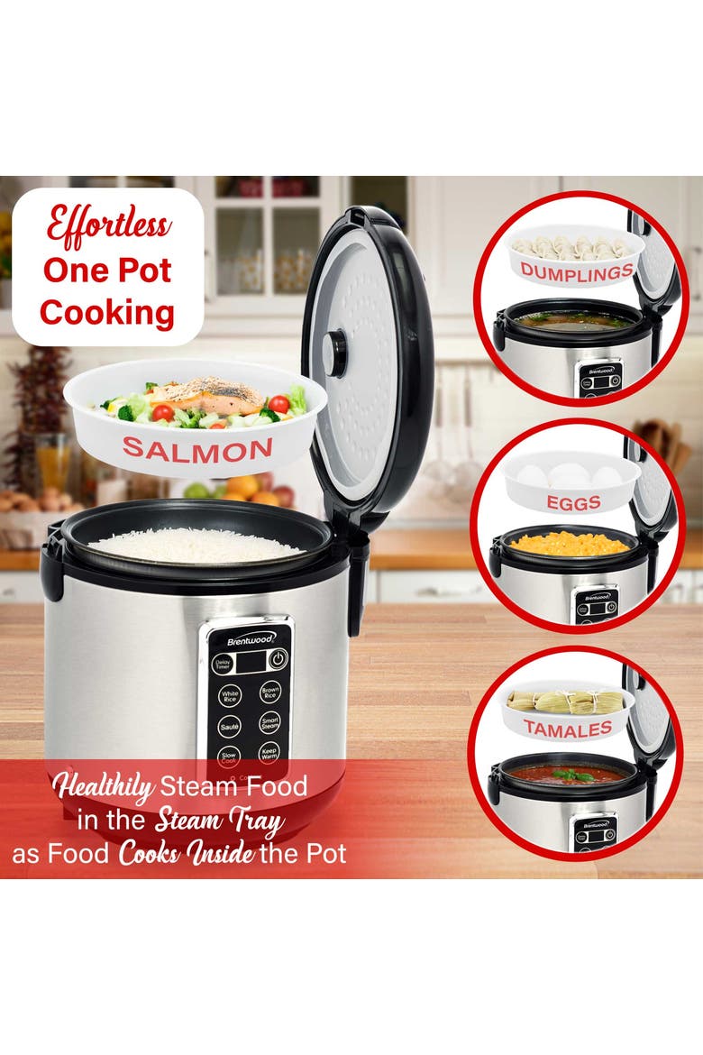 10 Cup 7-Function Smart Rice Multi-Cooker, Alternate, color, Silver