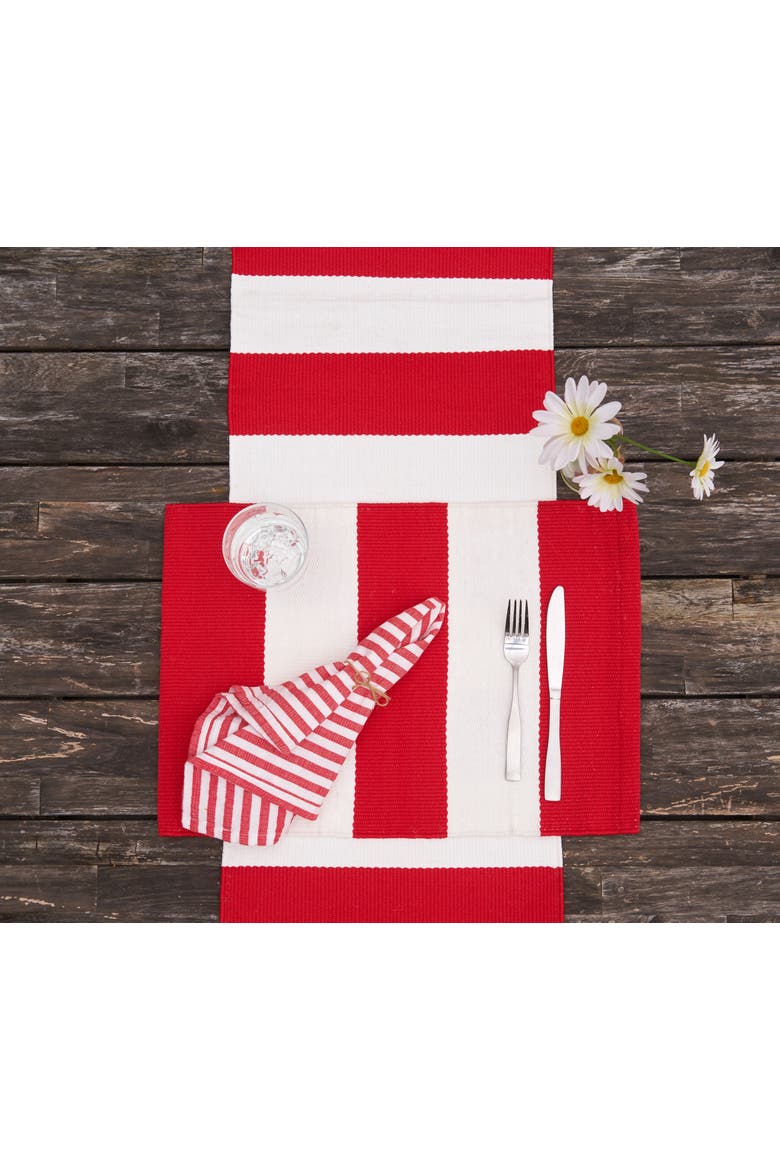 Cabana Stripes Runner Collection, Alternate, color, Red