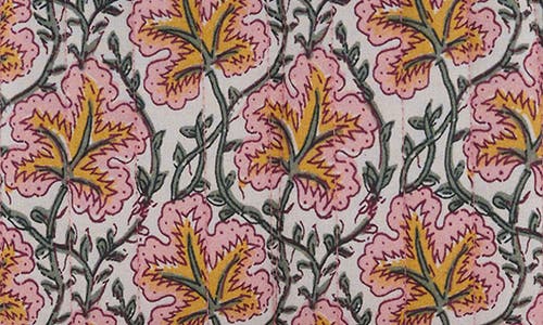 Mango Floral Print Cosmetics Bag In Pink