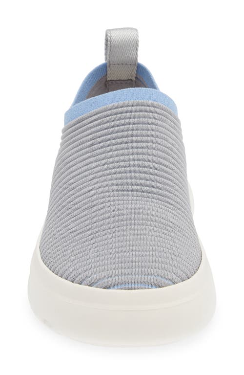 Rag & Bone Brixley Knit Slip-on Sneaker In Grey/blue