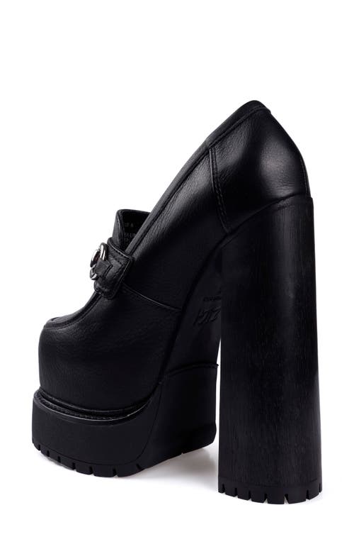 Zigi Thai Platform Bit Loafer Pump In Black
