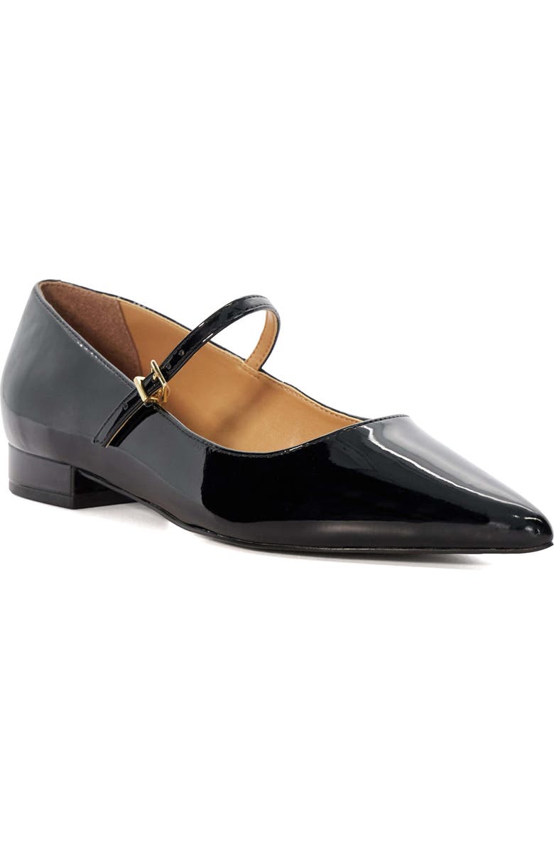 Dune London Hastas Mary Jane Pointed Toe Flat, Main, color,
