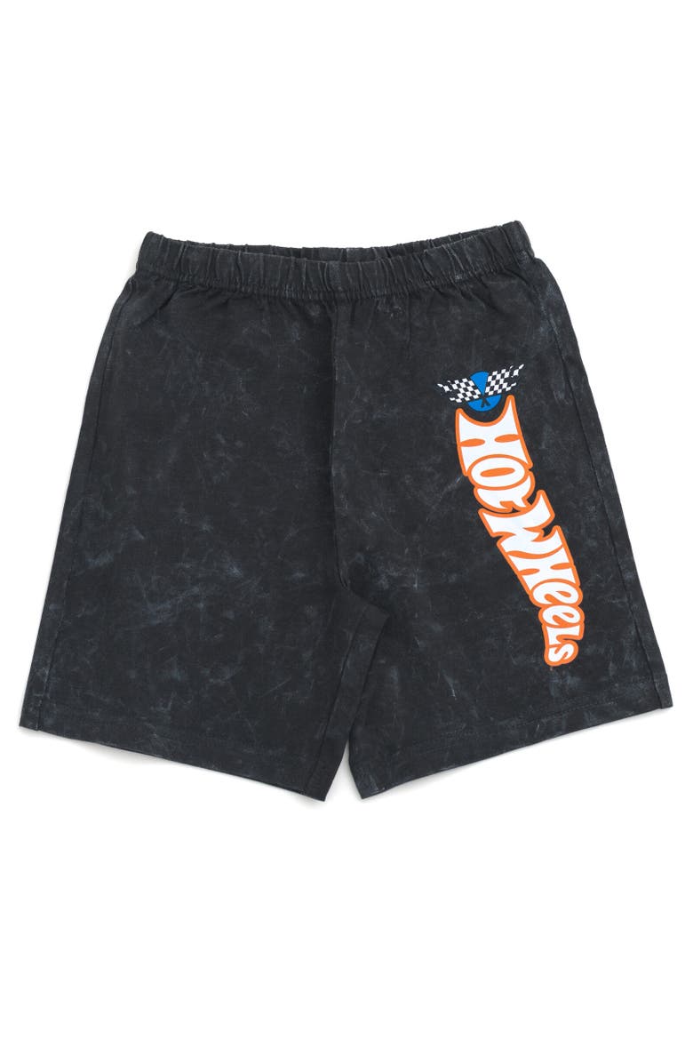 T-Shirt & Woven Shorts Set, Alternate, color, Charcoal Gray