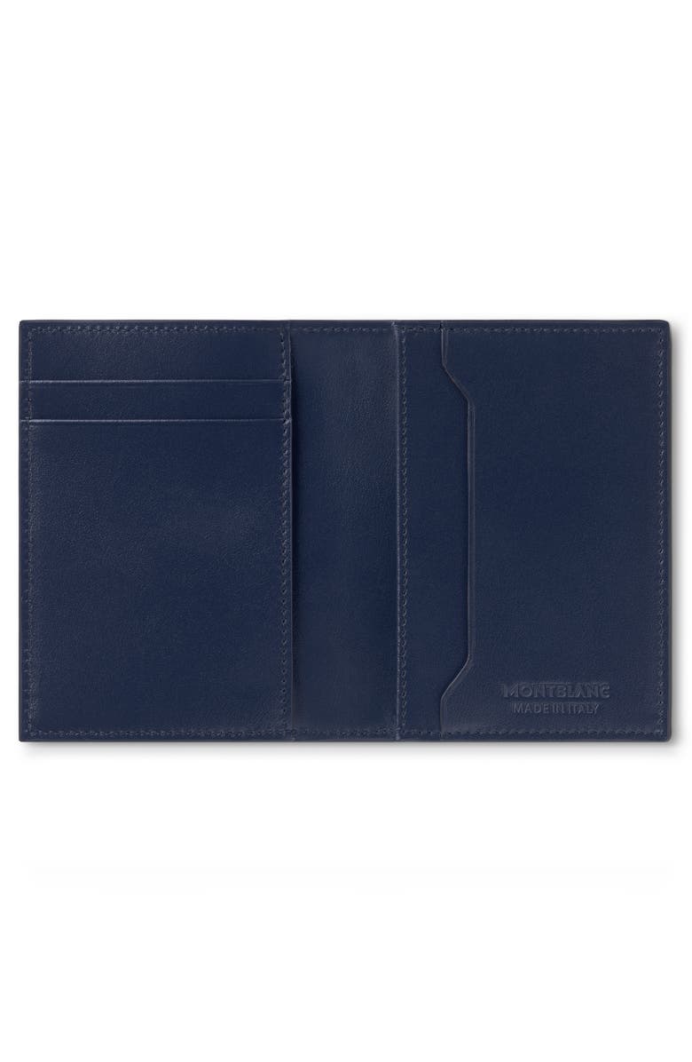Montblanc Meisterstück Leather Card Case, Alternate, color, Ink Blue