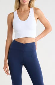 90 DEGREE BY REFLEX Rib Seamless Highline V-Neck Tank