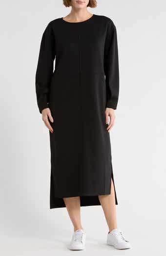 NORDSTROM RACK Long Sleeve Neoprene Midi Dress