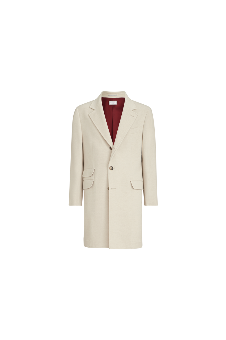 Lightweight water-resistant cashmere coat with double vents, Alternate, color, Sand