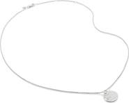 Monica Vinader Lab Created Diamond Engravable Pendant Necklace