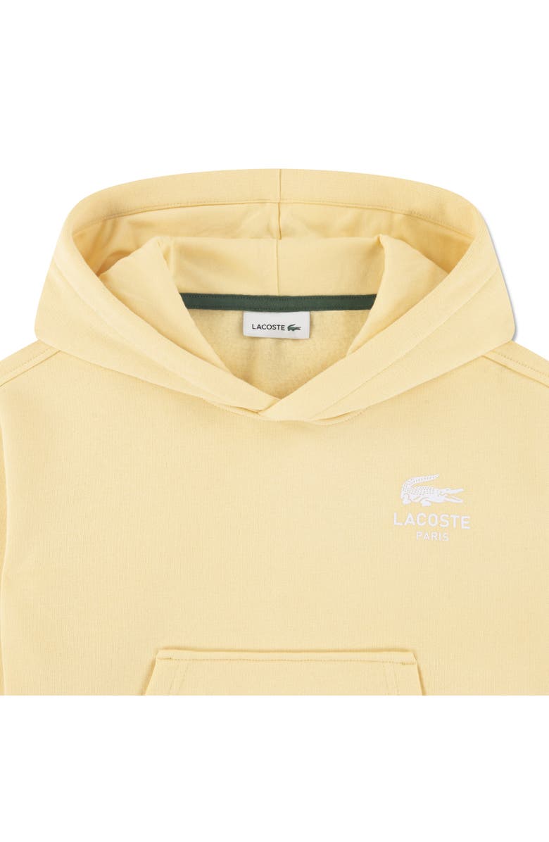 Lacoste Kids' Logo Hoodie, Alternate, color, Sesame