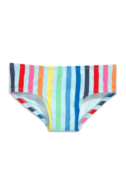 Kids Swim Bikini Bottom In Rainbow Sky Stripe (Toddler, Little Kid, Big Kid)