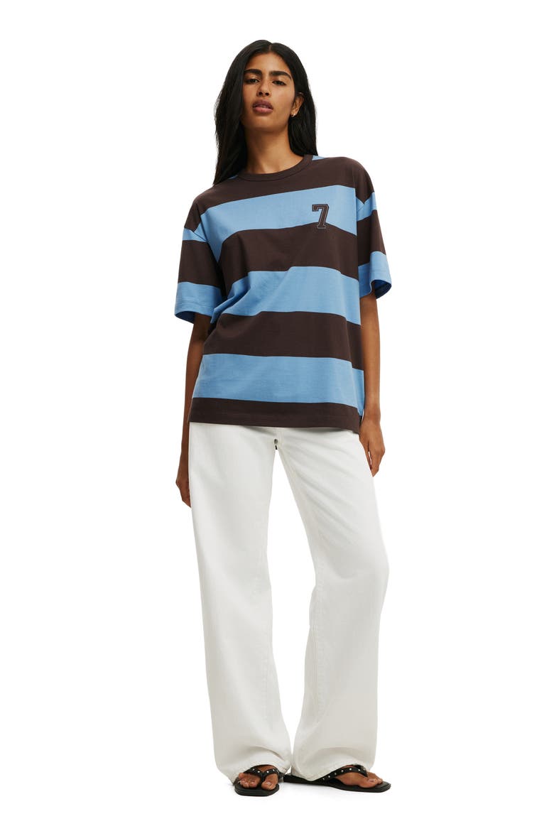 Women's The Boxy Graphic Tee, Alternate, color, 7  Cosmic Star Stripe