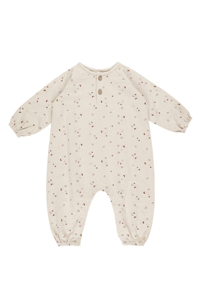 Rylee + Cru Henley Romper, Main, color, Twinkle