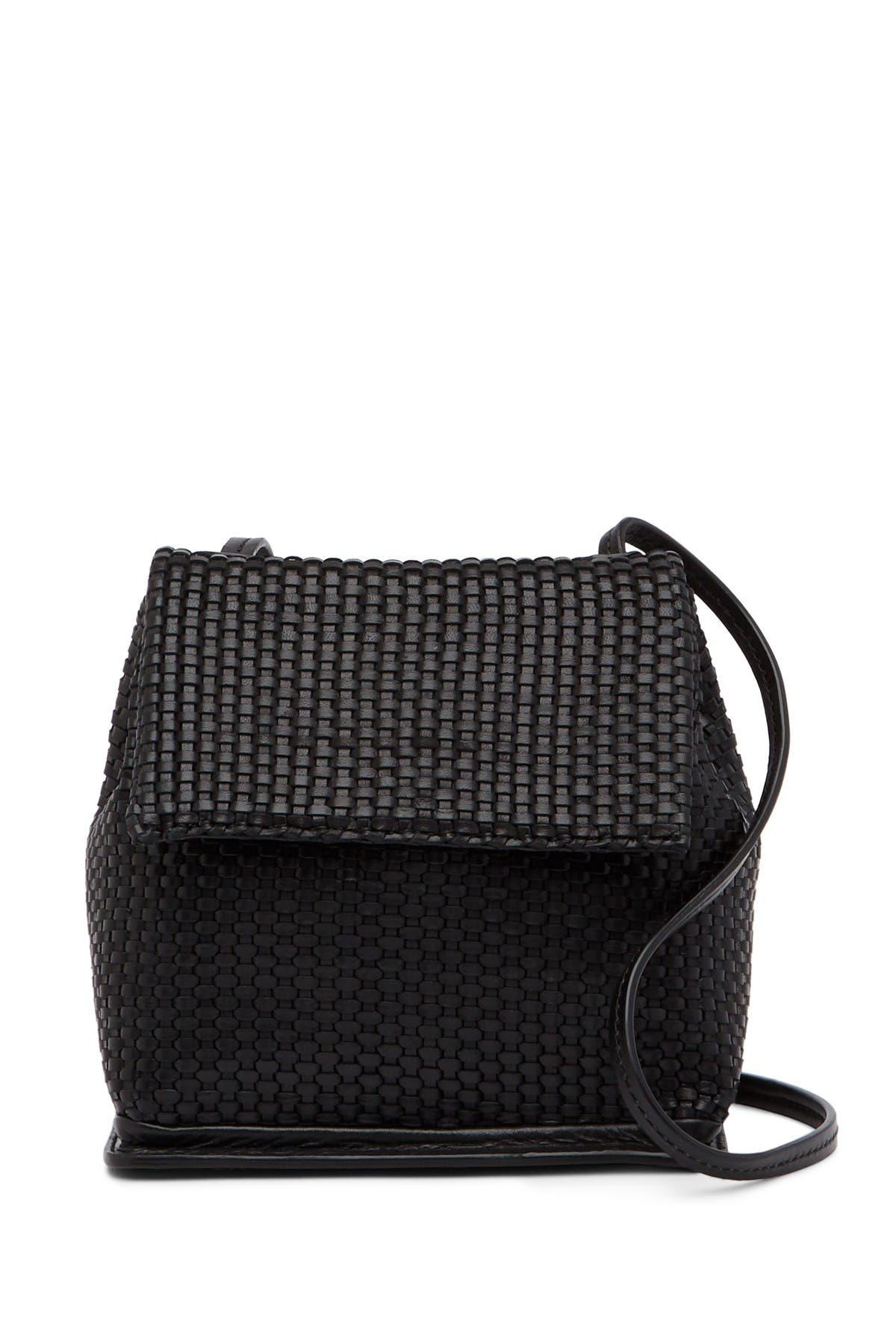Christopher Kon Mini Weave Leather Crossbody Bag, Main, color, 