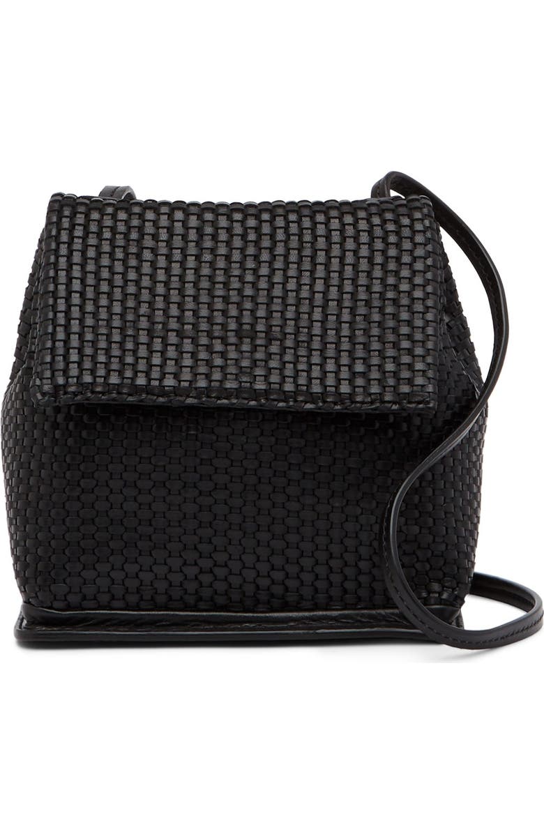 Christopher Kon Mini Weave Leather Crossbody Bag, Main, color,